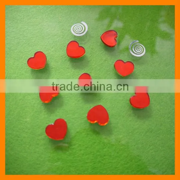 Citrine Heart Shape Artificial Gems