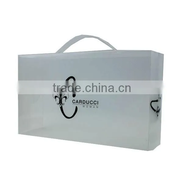 new cheap clear custom printed shoe box