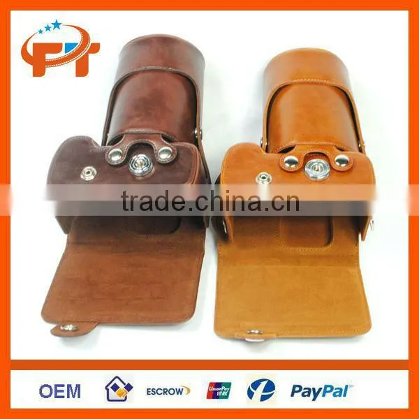 Leather Dslr camera bag for Nikon D3200 D3100 with 18-55mm Lens