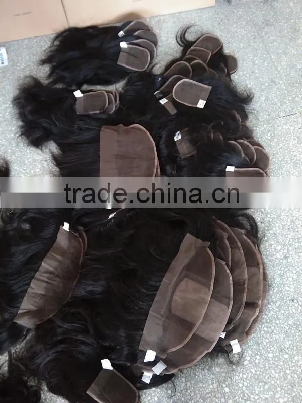 Alibaba express ear to ear lace frontal hair pieces natural color in stock