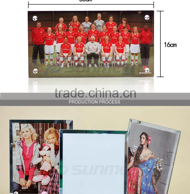 Glass photo frame for sublimation print from SUNMETA company