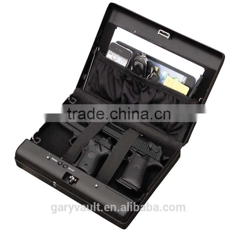 Wholesale- MD500 Micro Vault Digital Code Jewelry Car handgun pistol portable security storage steel mini Safe Box / gun vault