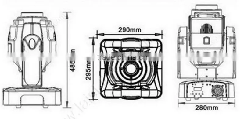 High Power 60W Luminus LED spot moving head light