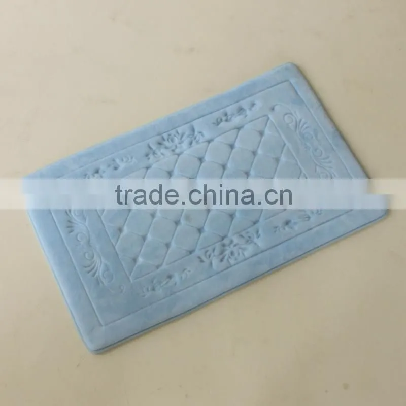bathmat with anti slip base Bathroom floor mats