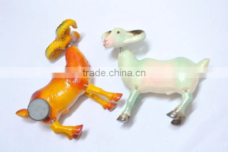 4 inch New Design Goat Magnets for Fridge, Plastic Fridge Magnets for Tourism