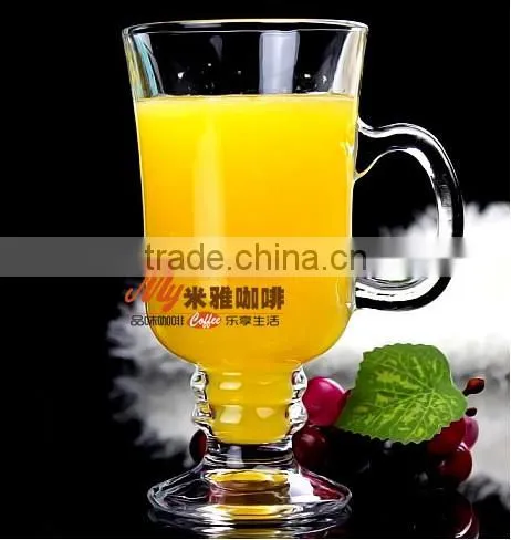 Unleaded latte coffee mug inspissate transparent Irish coffee glass cup with handle