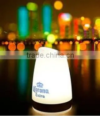 rechargable battery operated wedding party night club bar glowing light up colorful rechargable led table lamp