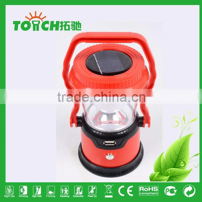 Top quality super bright Solar lantern caming light orange color Lantern Lights LED Lantern Rechargeable Light Camping Lamp