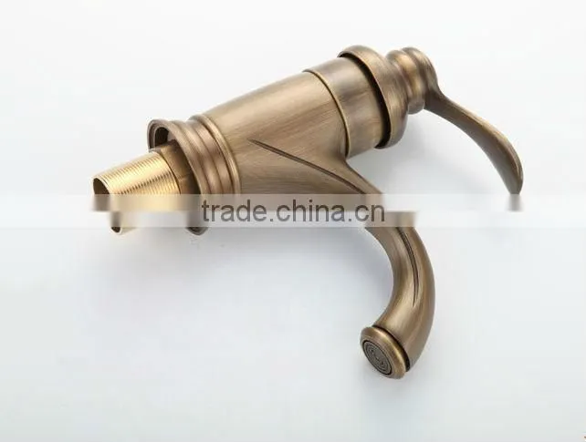 Single Lever Antique Brass Basin Mixer Tap QH174C
