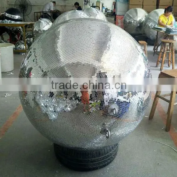 hanging rotating mirro giant inflatable disco ball giant christmas fiberglass balls