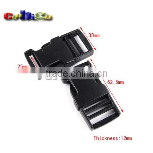 1" Webbing Plastic Two-stroke Side Buckle For Tactical Backpack Straps Camping Bags #FLC337-25