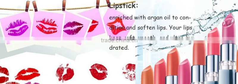Red color cosmetic make your own lipstick