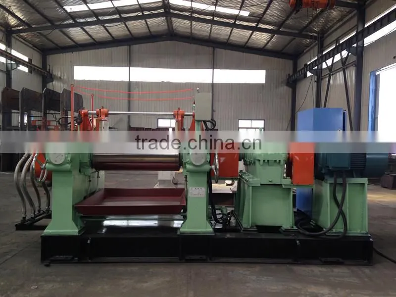 2015 new type two roll mixing mill with stock blender