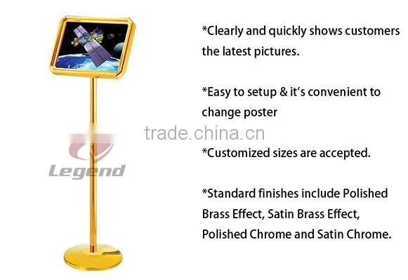 Hot sale Customize cosmetic floor display sign stands
