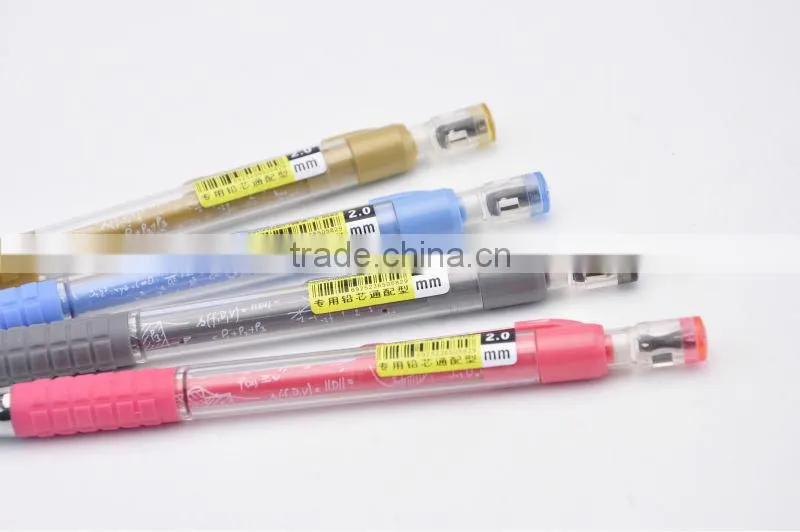 2.0mm pencil, pencil with sharpener and eraser, mechanical pencil