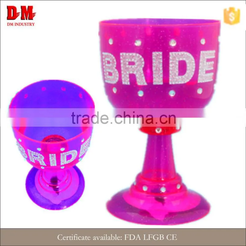 850ml LFGB new plastic attractive big champagne glass