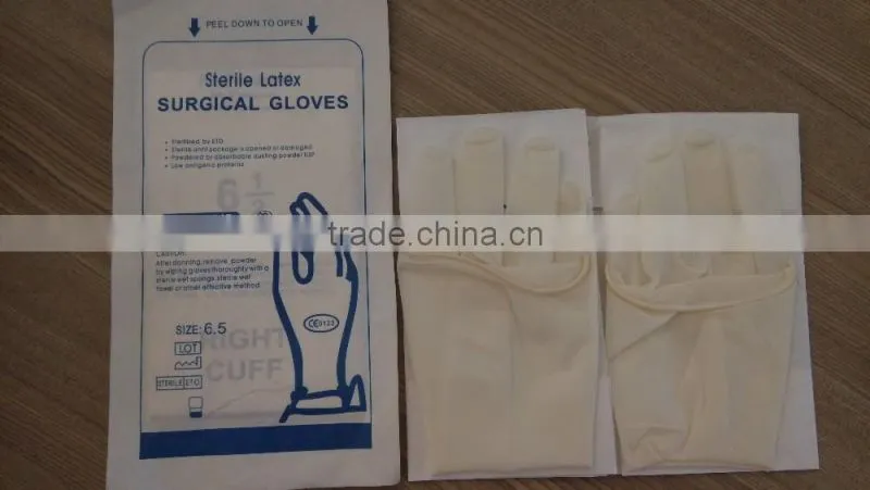 surgical gloves powdered NR