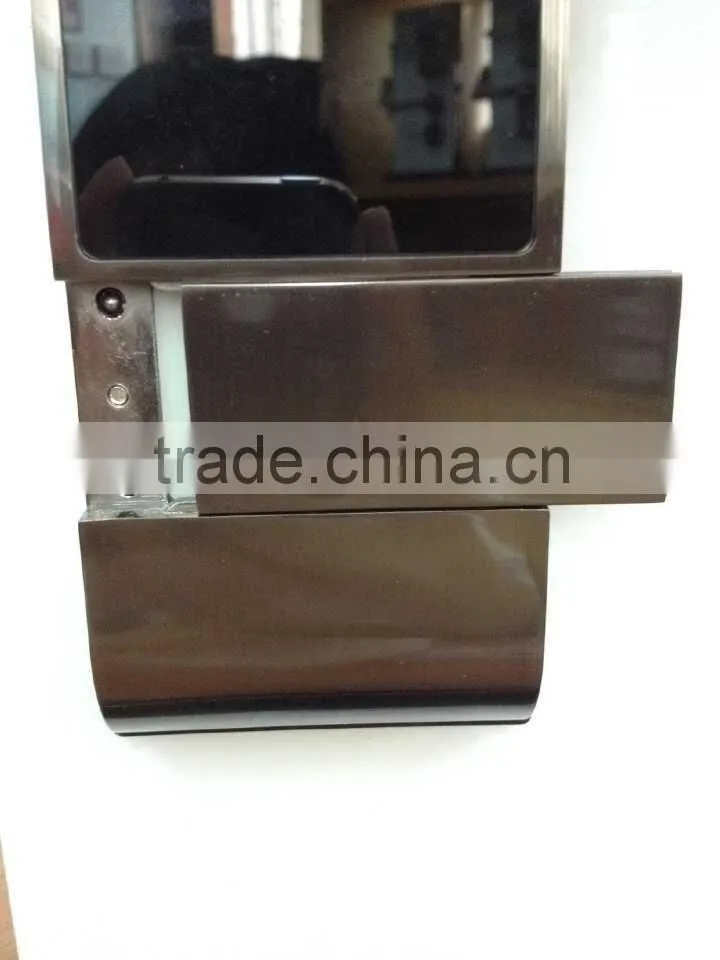 Smart card electronic lock for hotel door lock system glass panel zinc alloy