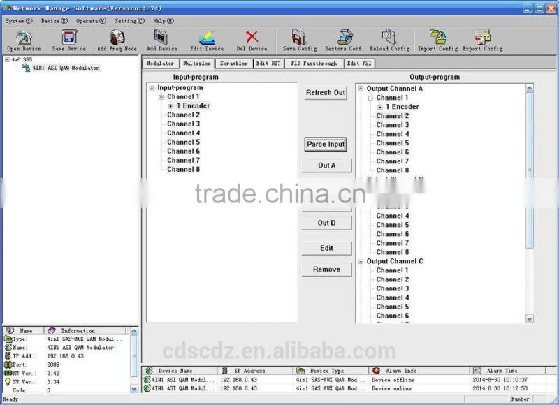 SC-4174 DVB-C Modulator with Scrambling Muxing / dvb-c modulator / catv modulator
