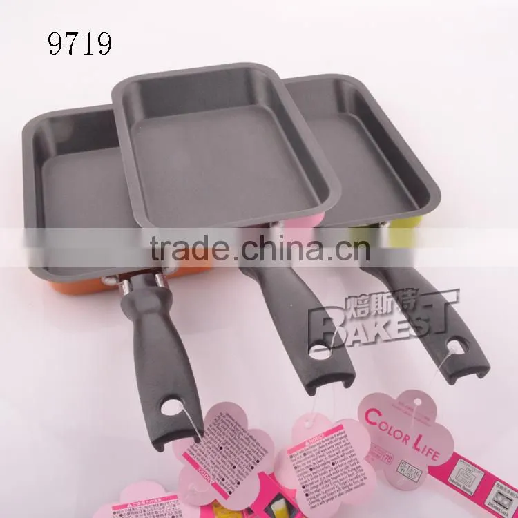 Colorful Rectangular frypan kicthen tools shallow baking pan #9719