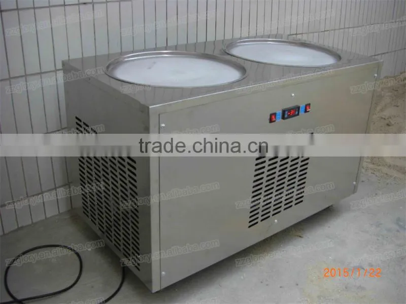 2015 hot sale rolled fry ice cream machine
