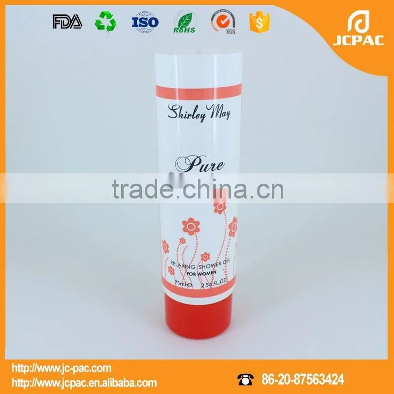 cosmetic plastic whitening cream massage tube