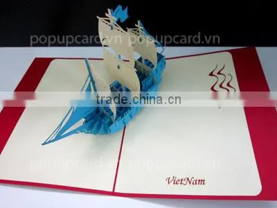 Two Carrying greeting pop up greeting card