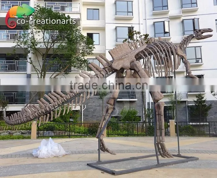 High simulation fiberglass skeleton model of dinosaur