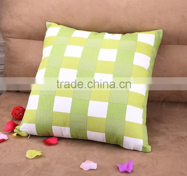2015 new the plaid printed cotton pillowcases Creative home sofa cushion for leaning on