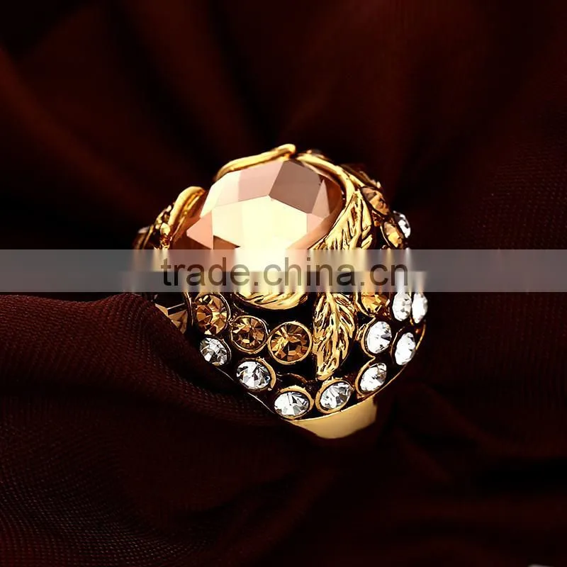 Gemstone ring design champagne color ring