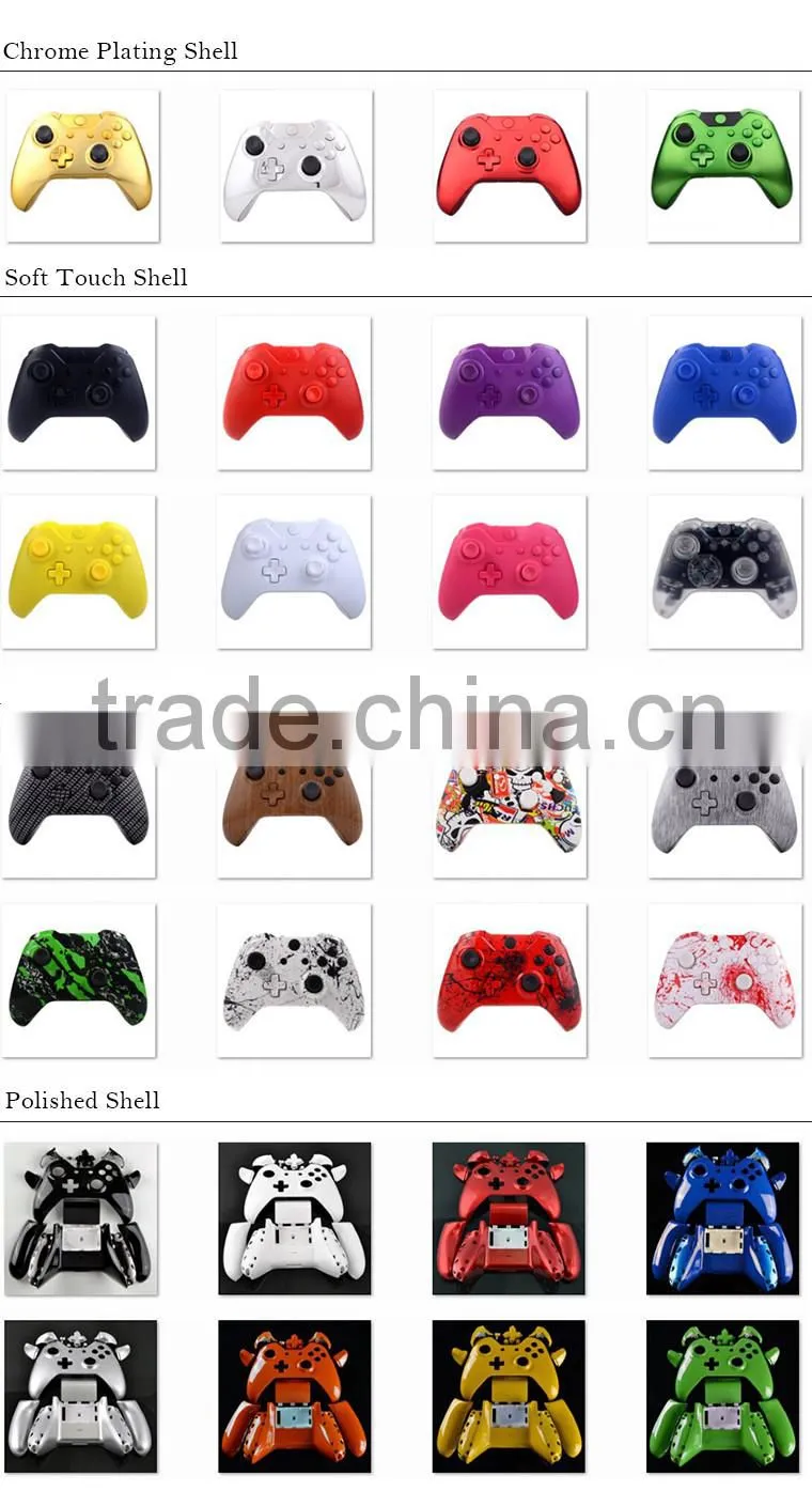 Soft touch red full set housing cover for Xbox One shell case
