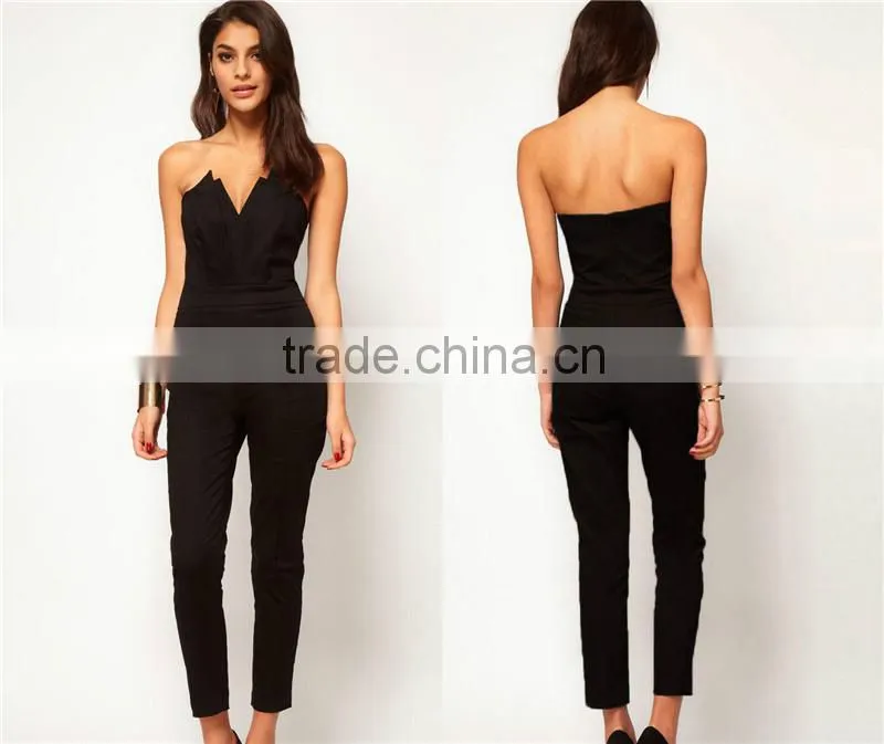 New Office Ladies Clubwear V Neck Playsuit Bodycon Party Women Jumpsuits Rompers