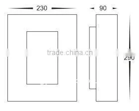 High Quality outdoor statue PC diffuser lantern Stainless steel garden light