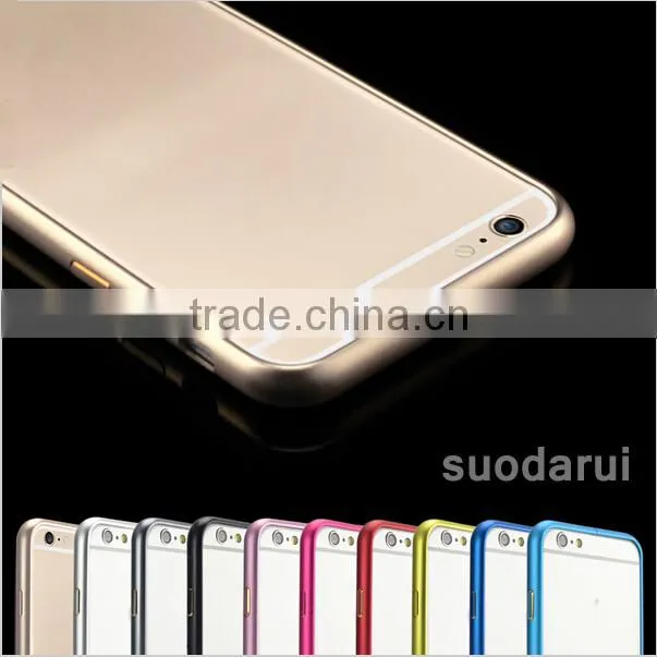 Cell Phone Metal Covers for iphone 6s Colorful Aluminum Frame bumper Case