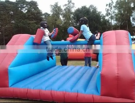Fighting inflatable jousting game for adult and children