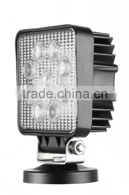 BEST SELLING!!! IP67 High Power 27W LED Lamps, Off-road LED Work Light, 27W LED Work light