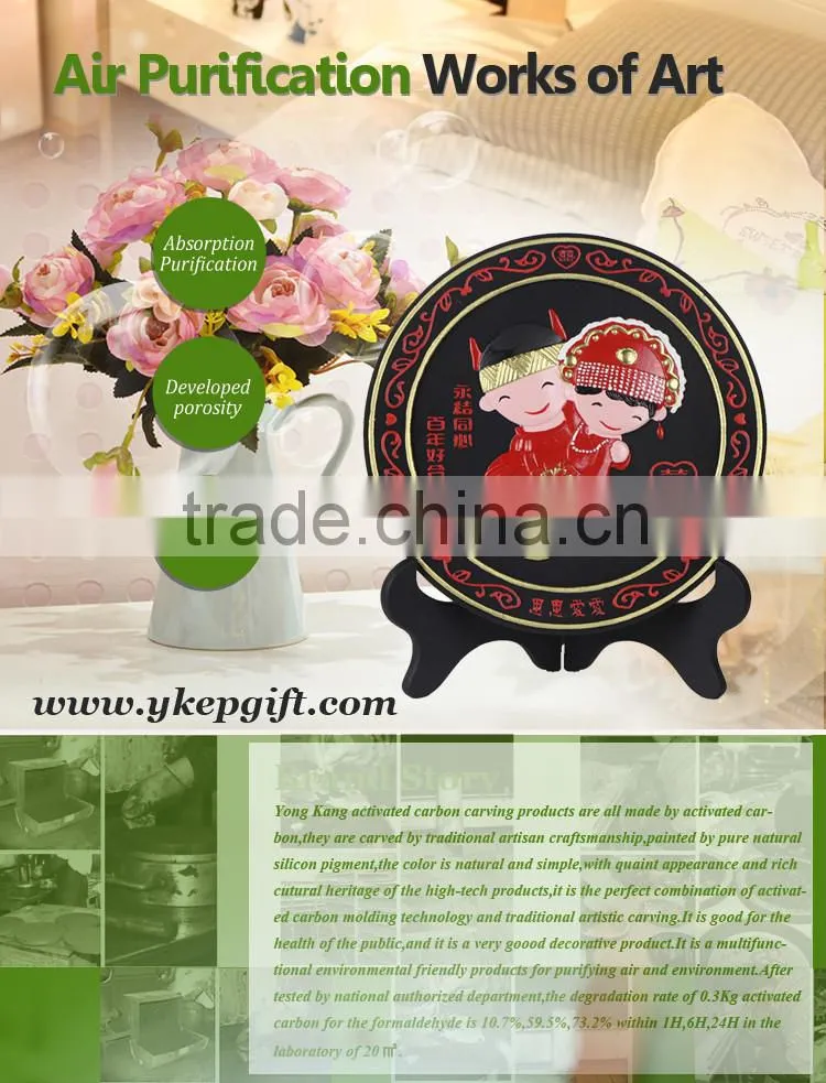 Environmental friendly traditional happy couple Chinese wedding return gifts