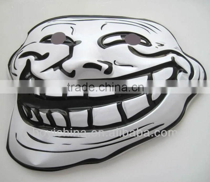 Best selling wholesale customized 2014 new product Halloween party cosplay PVC plastic mask