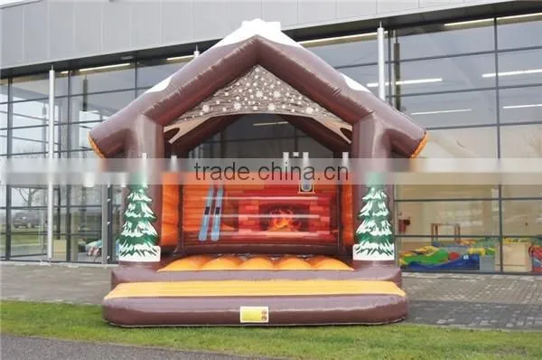 Bouncy castle with Winter theme