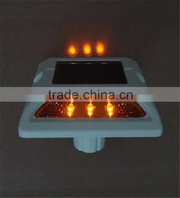 Flashing 3M Cat Eye Aluminum LED Solar Crosswalk Reflector