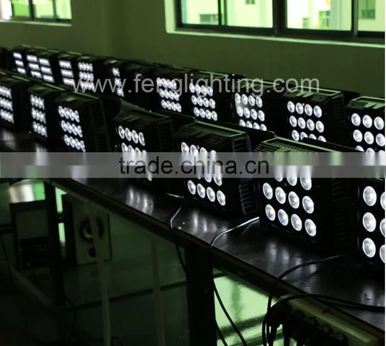 Wireless dmx waterproof dustproof IP65 led battery outdoor mobile stage light