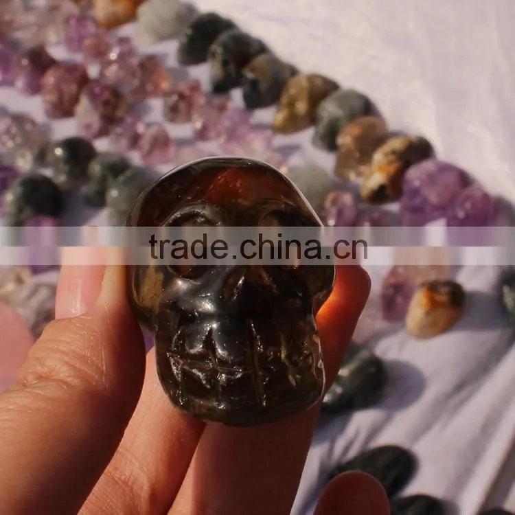 Nature Crystal skull wholesale citrine crystal skull