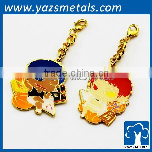 lovely custom cartoon metal keychain