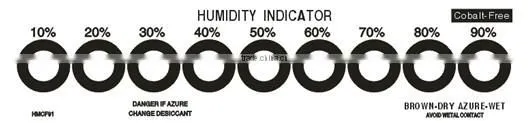 combalt free humidity indicator strips