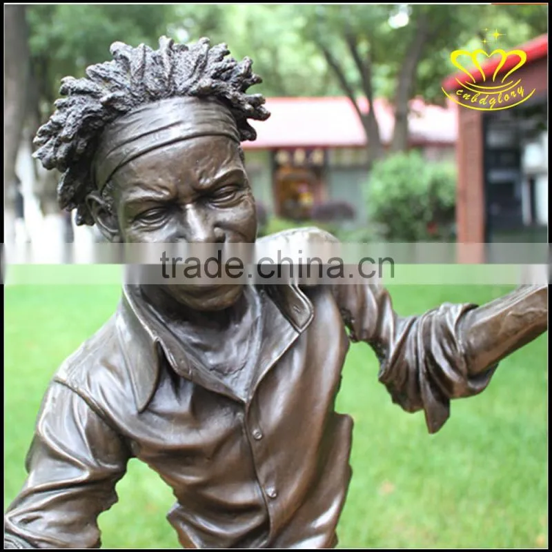 The musician copper sculpture home decoration European figure bronze crafts
