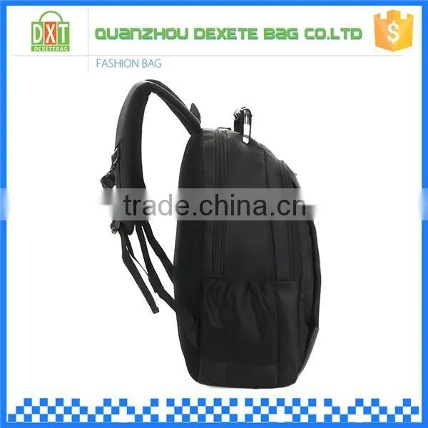Customized size black polyester waterproof laptop notebook backpack