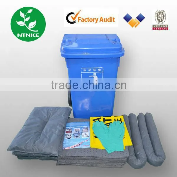 120L Wheelie Bin universal Spill Kits For Leak Control ISO9001:2008