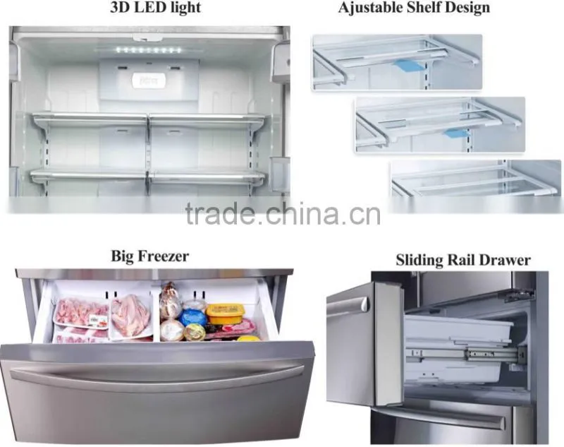 The 4-door 36" french door refrigerator