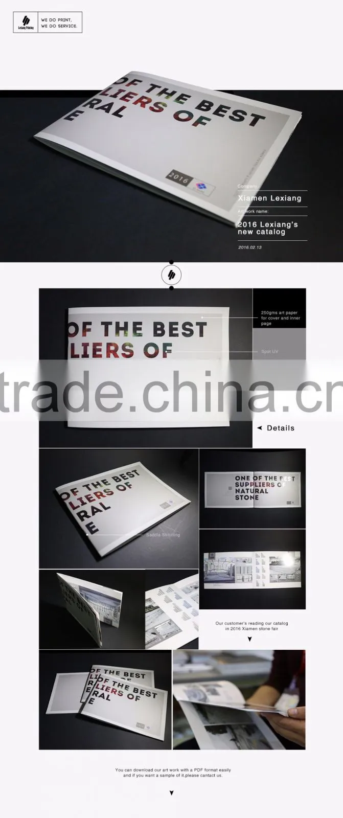 Excellent quality custom magazines/catalogs/brochures/folders book Printing
