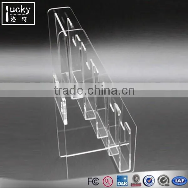 Factory directly sale acrylic folder holder,we can design all kinds size document stand